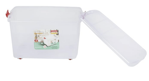 ARISTO Plastic Multipurpose Storage Container Box 45 L (54.5 x 40 x 33 cm, Clear) - Pack of 2, Rectangular - Image 3